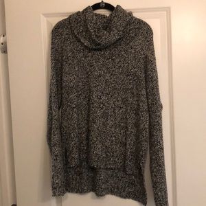 Black/grey cowl neck/turtleneck sweater